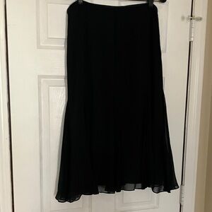 Dana Buchman Black A-Line Skirt
